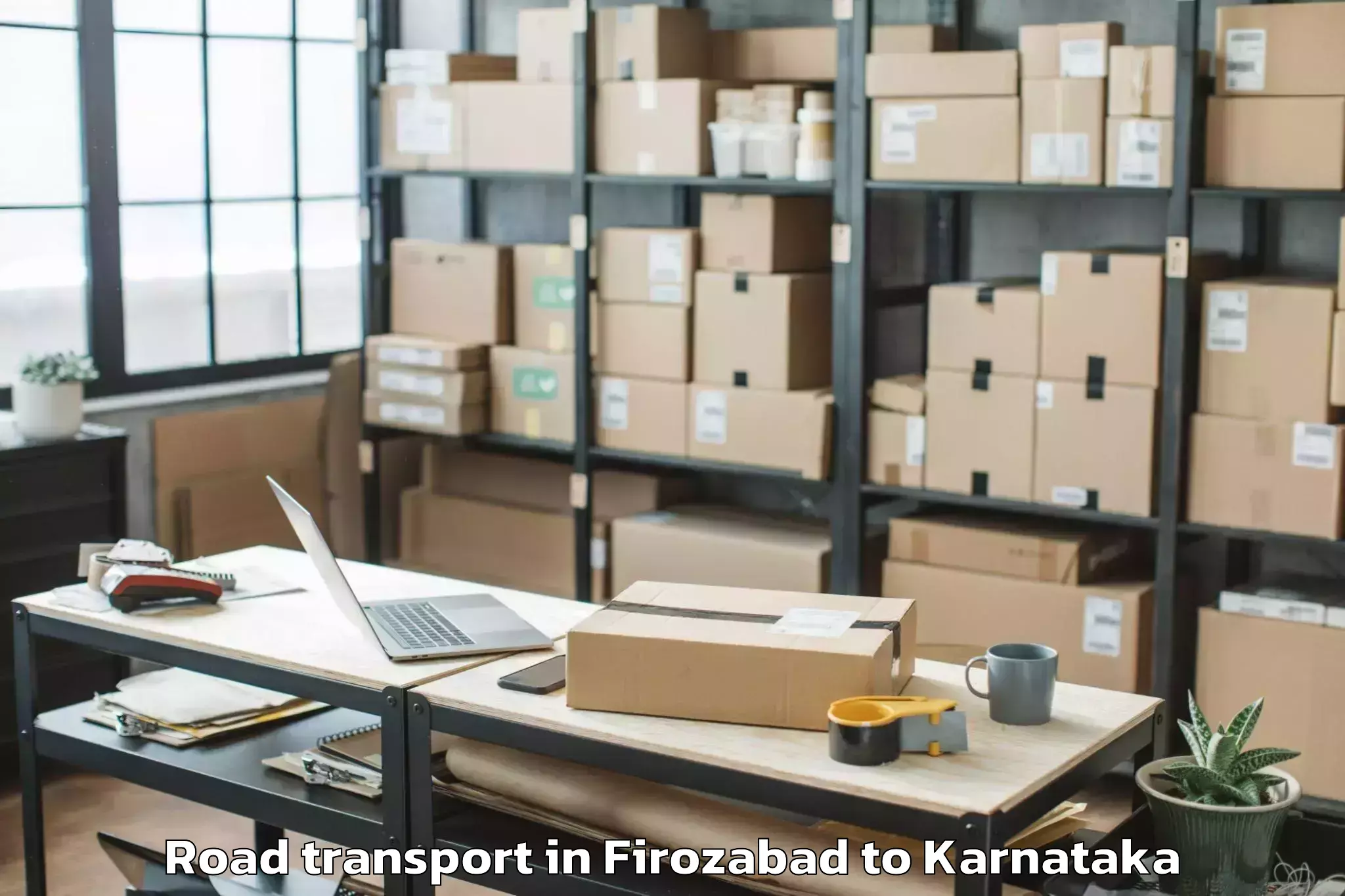 Top Firozabad to Melukote Road Transport Available